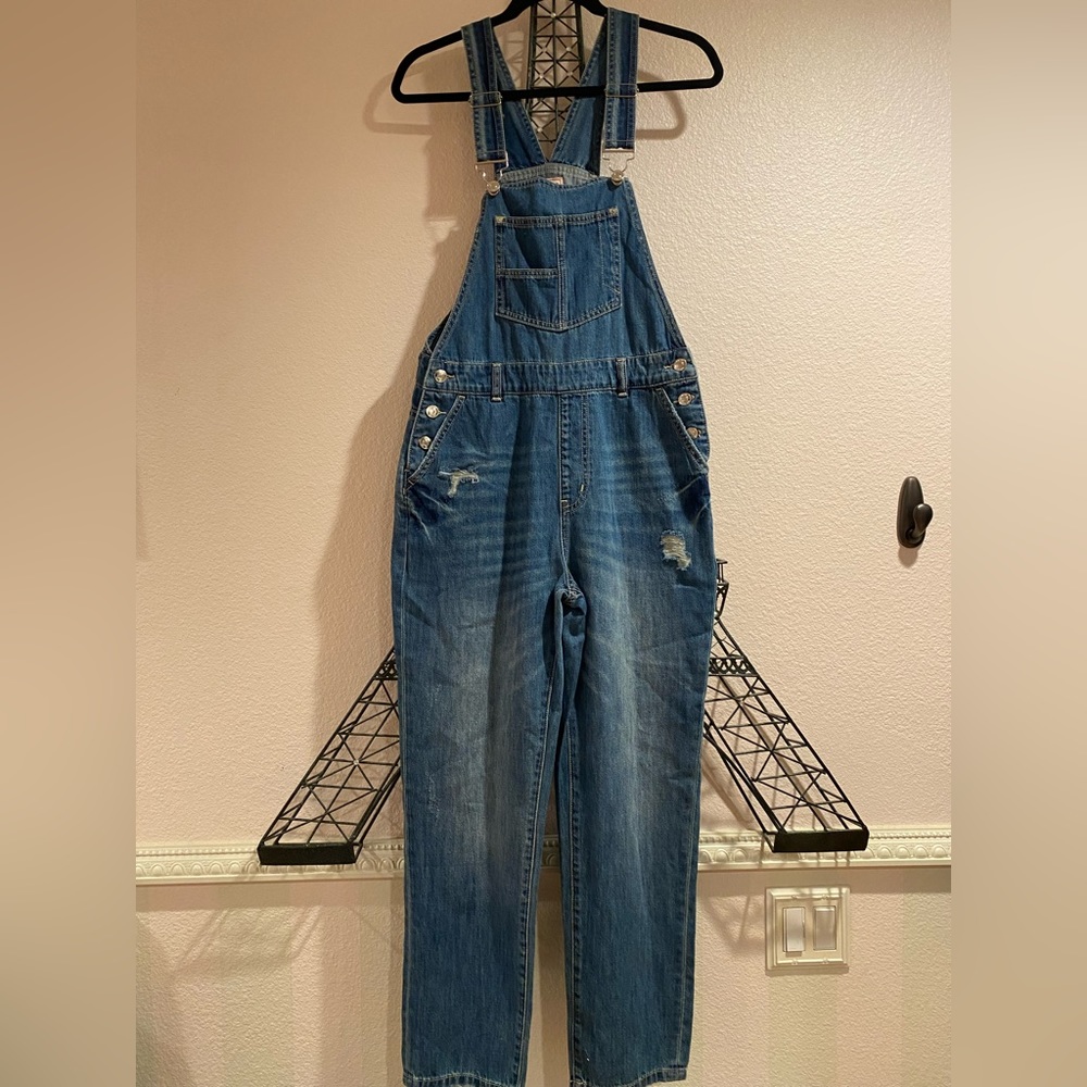 GUESS denim overalls